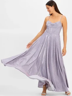 Hey Kyla Damen Abendkleid in flieder - Länge: lang