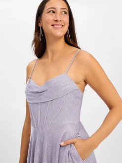 Hey Kyla Damen Abendkleid in flieder - Länge: lang