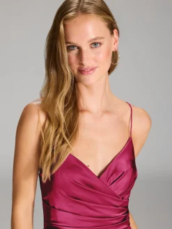 Hey Kyla Damen Abendkleid in himbeer - Ärmel: ohne Arm