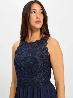 Hey Kyla Damen Abendkleid in marine - Ärmel: ohne Arm