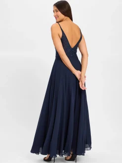 Hey Kyla Damen Abendkleid in marine - Ärmel: ohne Arm