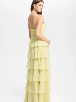 Hey Kyla Damen Abendkleid in vanille - Ärmel: ohne Arm