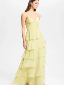Hey Kyla Damen Abendkleid in vanille - Ärmel: ohne Arm