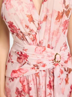 Hey Kyla Damen Neckholder-Kleid in rosa - Länge: lang