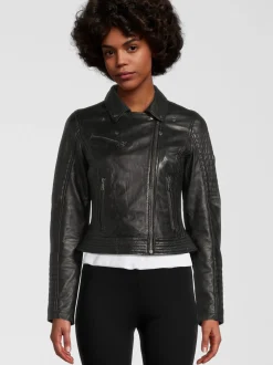 HIS Damen Lederjacke - SABIA in schwarz