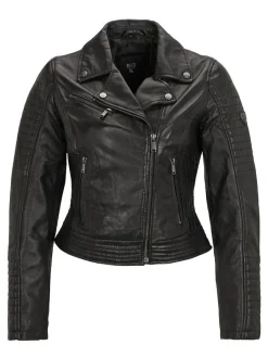 HIS Damen Lederjacke - SABIA in schwarz