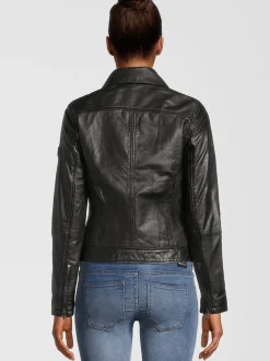 HIS Damen Lederjacke - SABINA in schwarz
