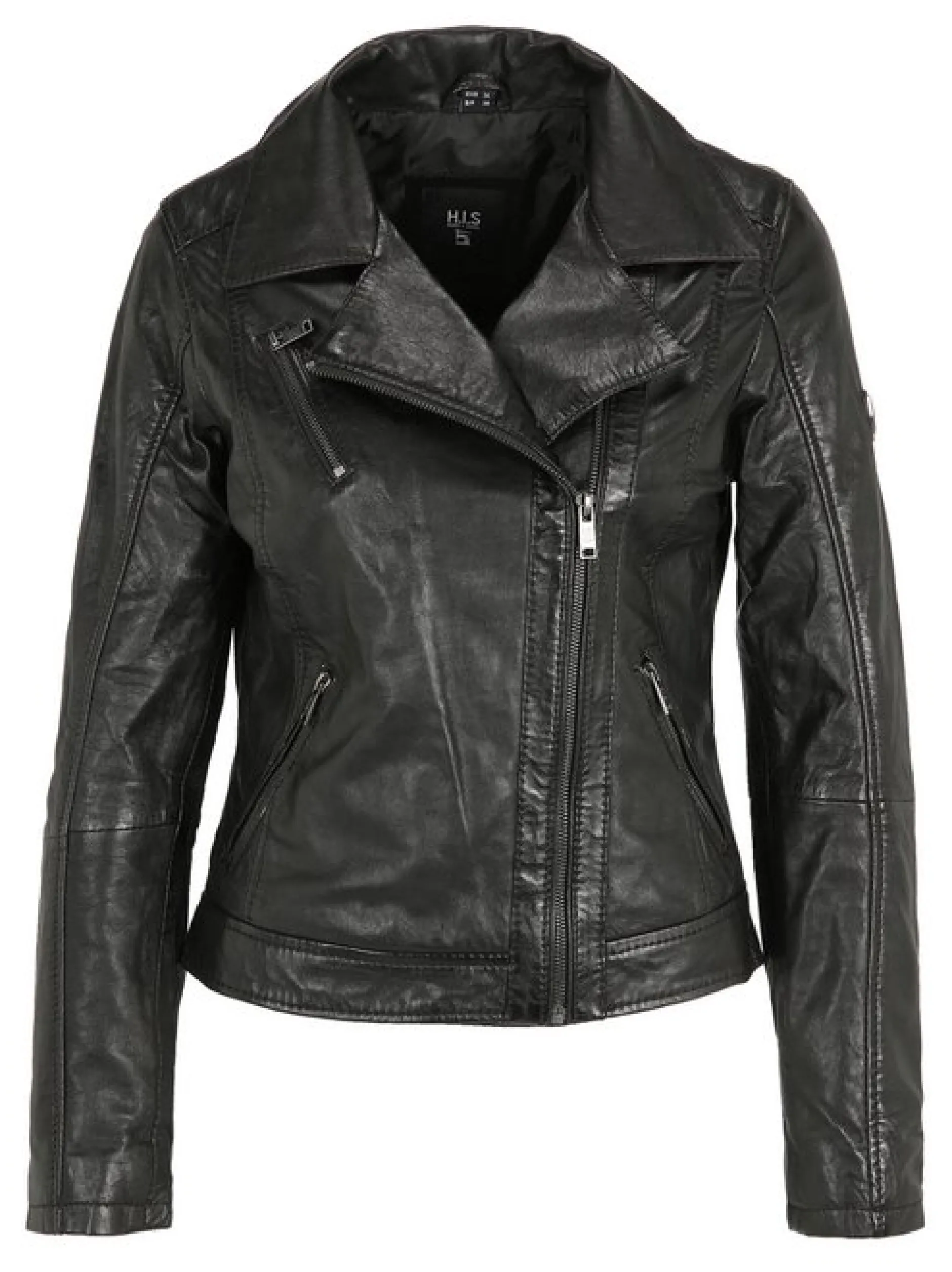 HIS Damen Lederjacke - SABINA in schwarz