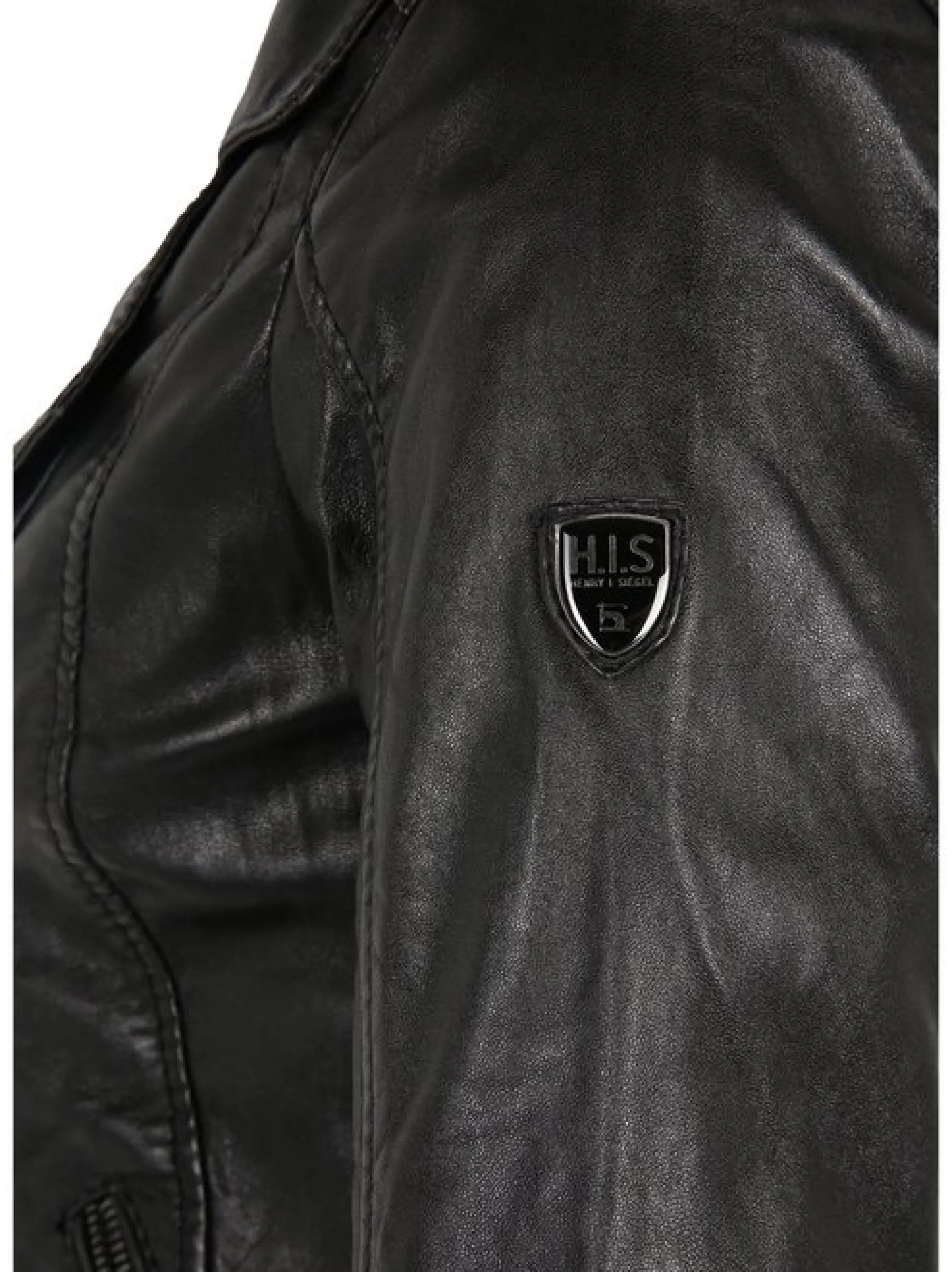 HIS Damen Lederjacke - SABINA in schwarz