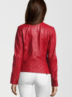 HIS Damen Lederjacke - SAIMINA in rot