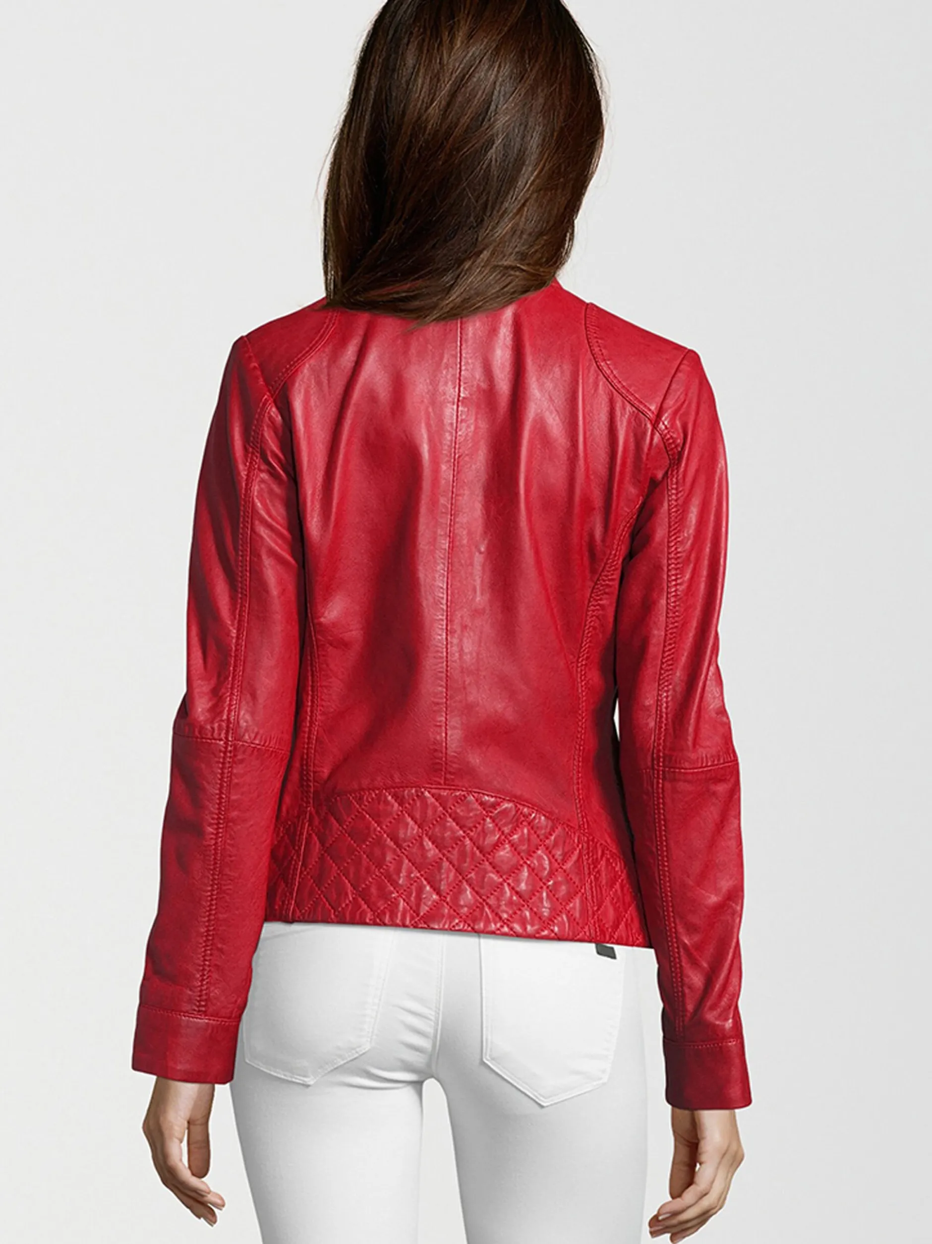 HIS Damen Lederjacke - SAIMINA in rot