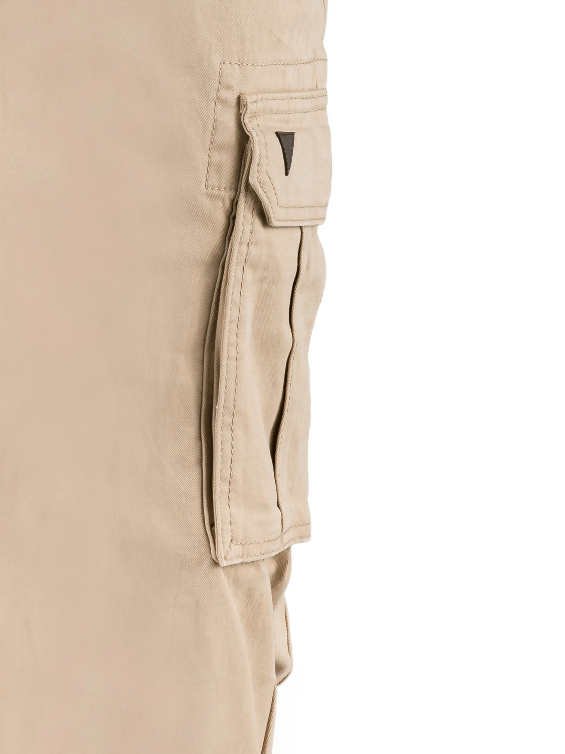 HIS Herren Cargohose - Cotton Heritage (mit Gürtel) in beige