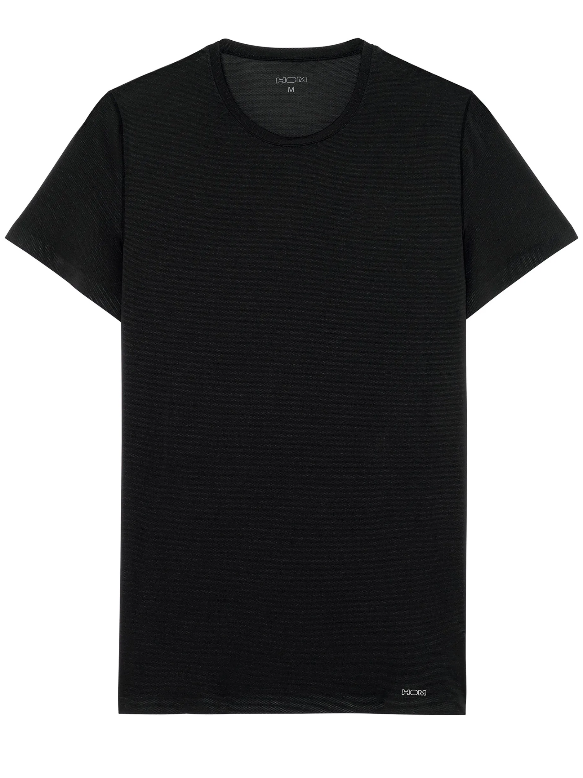 HOM Herren T-Shirt - H-Fresh Crew Neck in schwarz