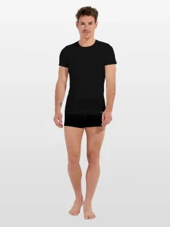 HOM Herren T-Shirt - H-Fresh Crew Neck in schwarz