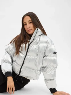 HUGO BLUE Damen Steppjacke - Fiorella-1_B in silber