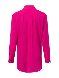 HUGO Damen Bluse Elodina in fuchsia - Ärmel: langarm