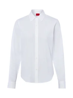 HUGO Damen Bluse - The Essential Shirt in weiß