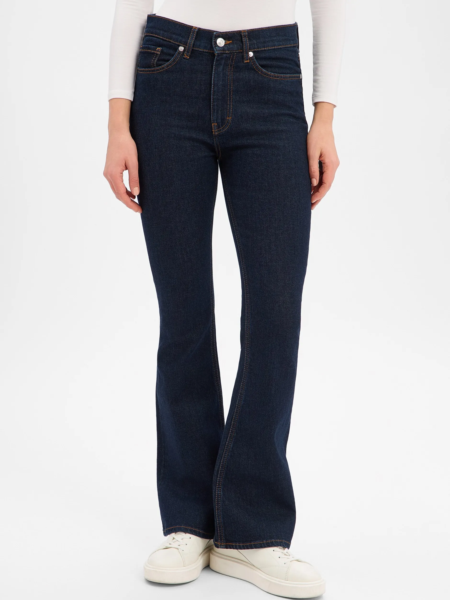 HUGO Damen Flared Jeans - Geflare in marine