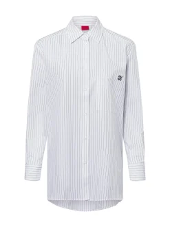 HUGO Damen Hemdbluse - The oversize shirt in weiß