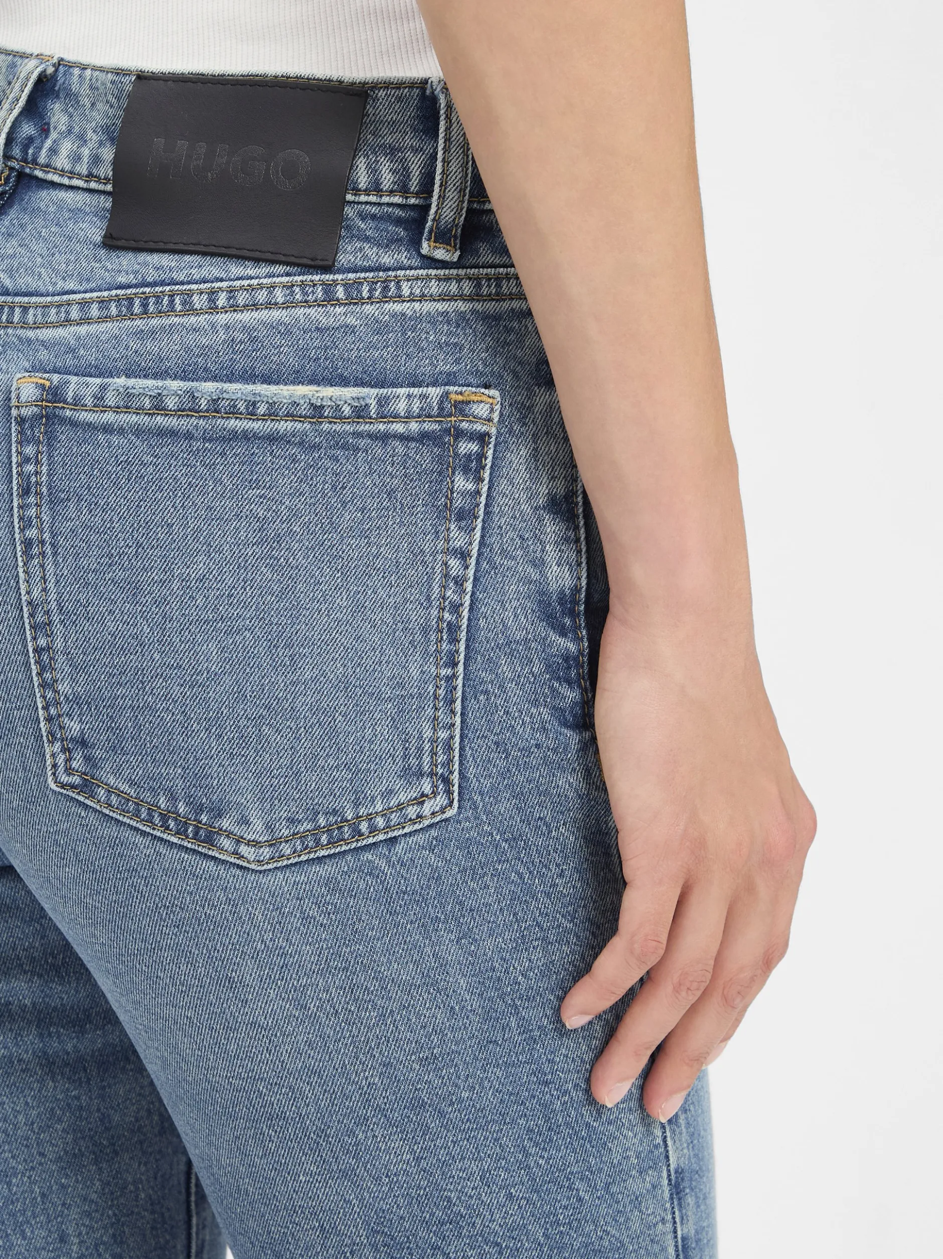 HUGO Damen Jeans - Asmalla in light stone - Länge: lang