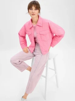 HUGO Damen Jeans - Gimine in rosa lila - Länge: lang