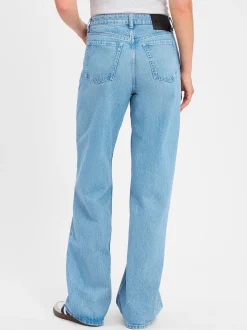 HUGO Damen Jeans in light stone - Länge: lang