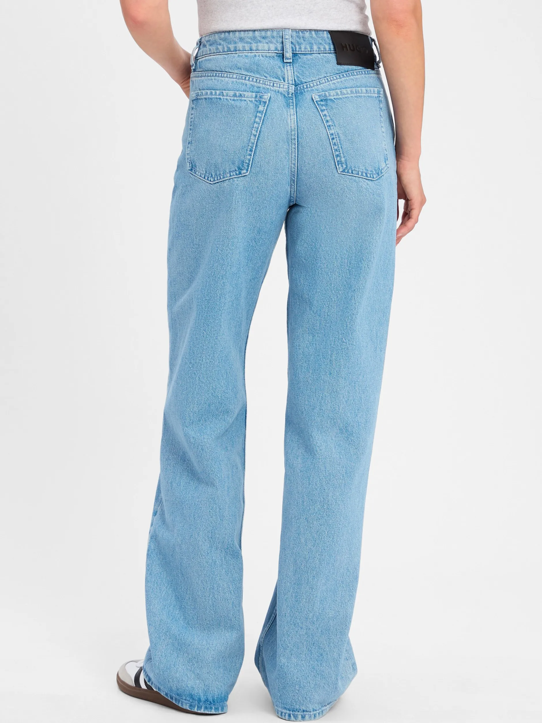 HUGO Damen Jeans in light stone - Länge: lang