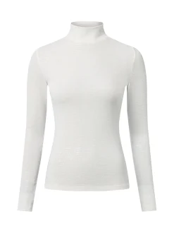 HUGO Damen Langarmshirt - Drisila in weiß silber