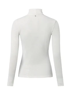 HUGO Damen Langarmshirt - Drisila in weiß silber