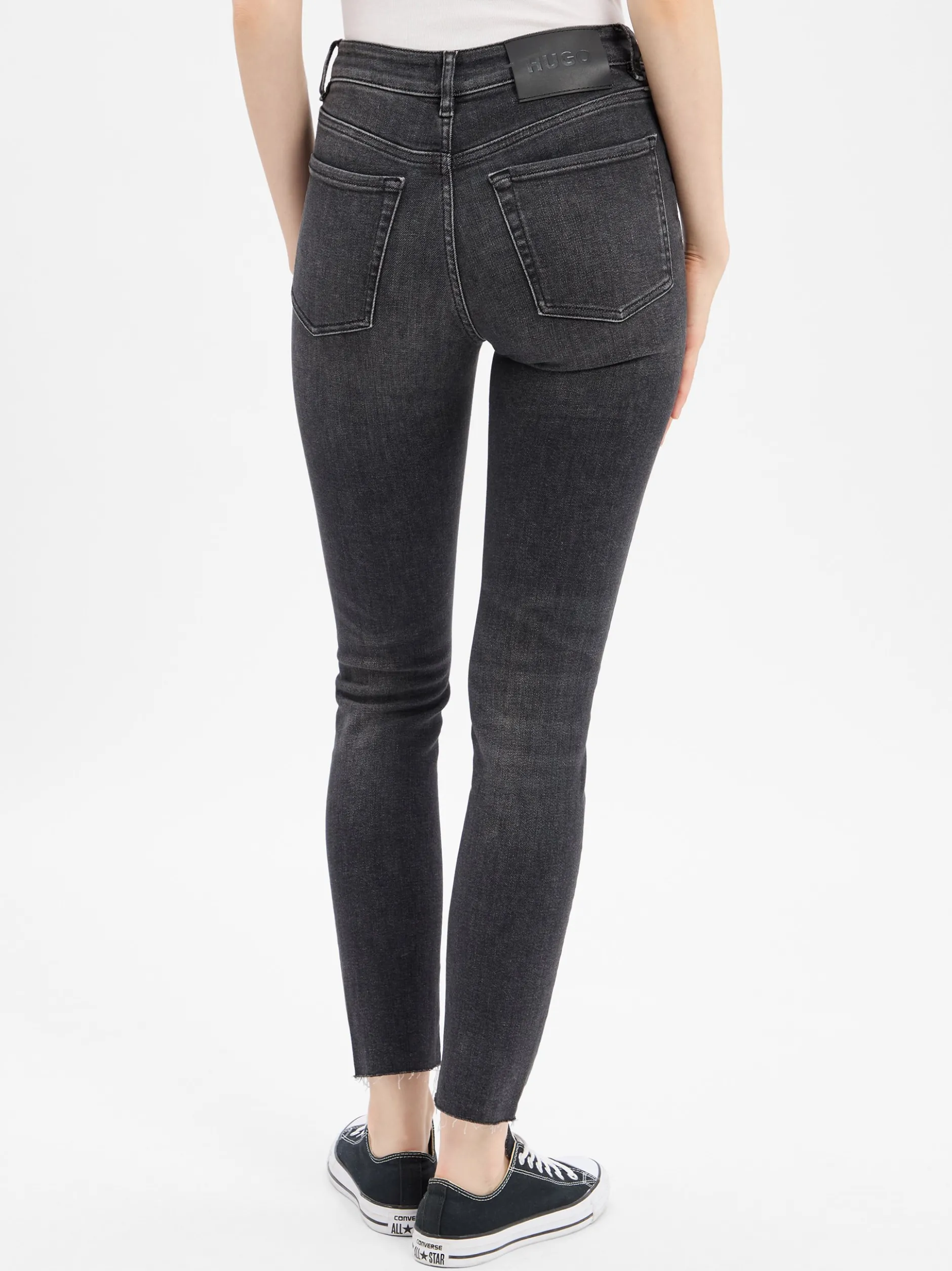 HUGO Damen Skinny Fit Jeans - Girali_2 in anthrazit