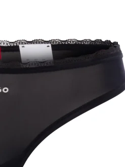 HUGO Damen Tanga-Slips im 3er-Pack in mehrfarbig