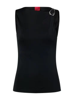 HUGO Damen Top - Dastasy in schwarz
