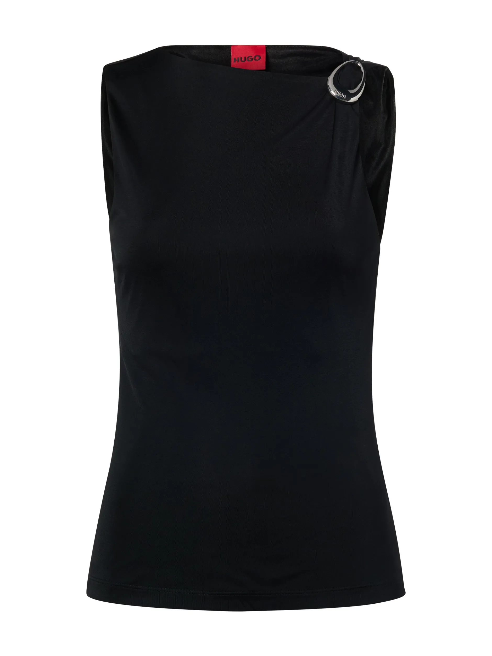 HUGO Damen Top - Dastasy in schwarz