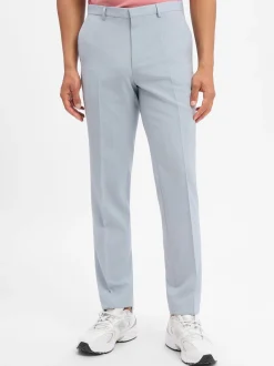 HUGO Herren Baukasten-Hose mit Schurwoll-Anteil - Hesten253X in hellblau