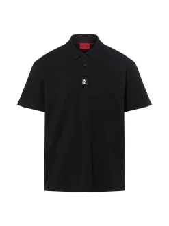 HUGO Herren Poloshirt - Deabono in schwarz