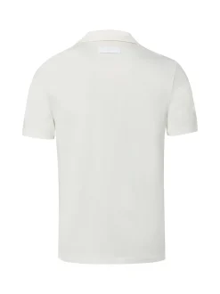HUGO Herren Poloshirt in ecru - Ausschnitt: Polokragen