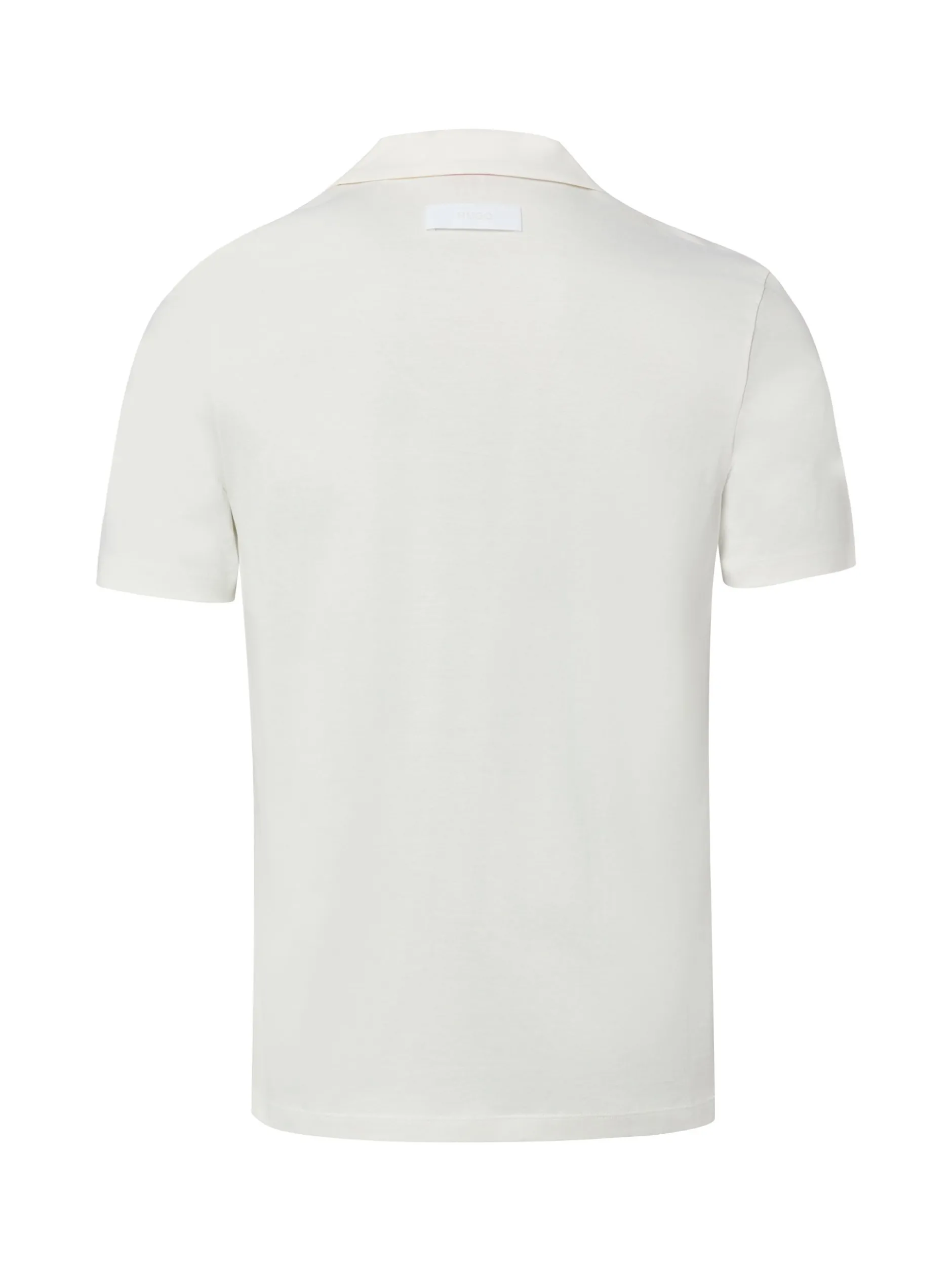 HUGO Herren Poloshirt in ecru - Ausschnitt: Polokragen