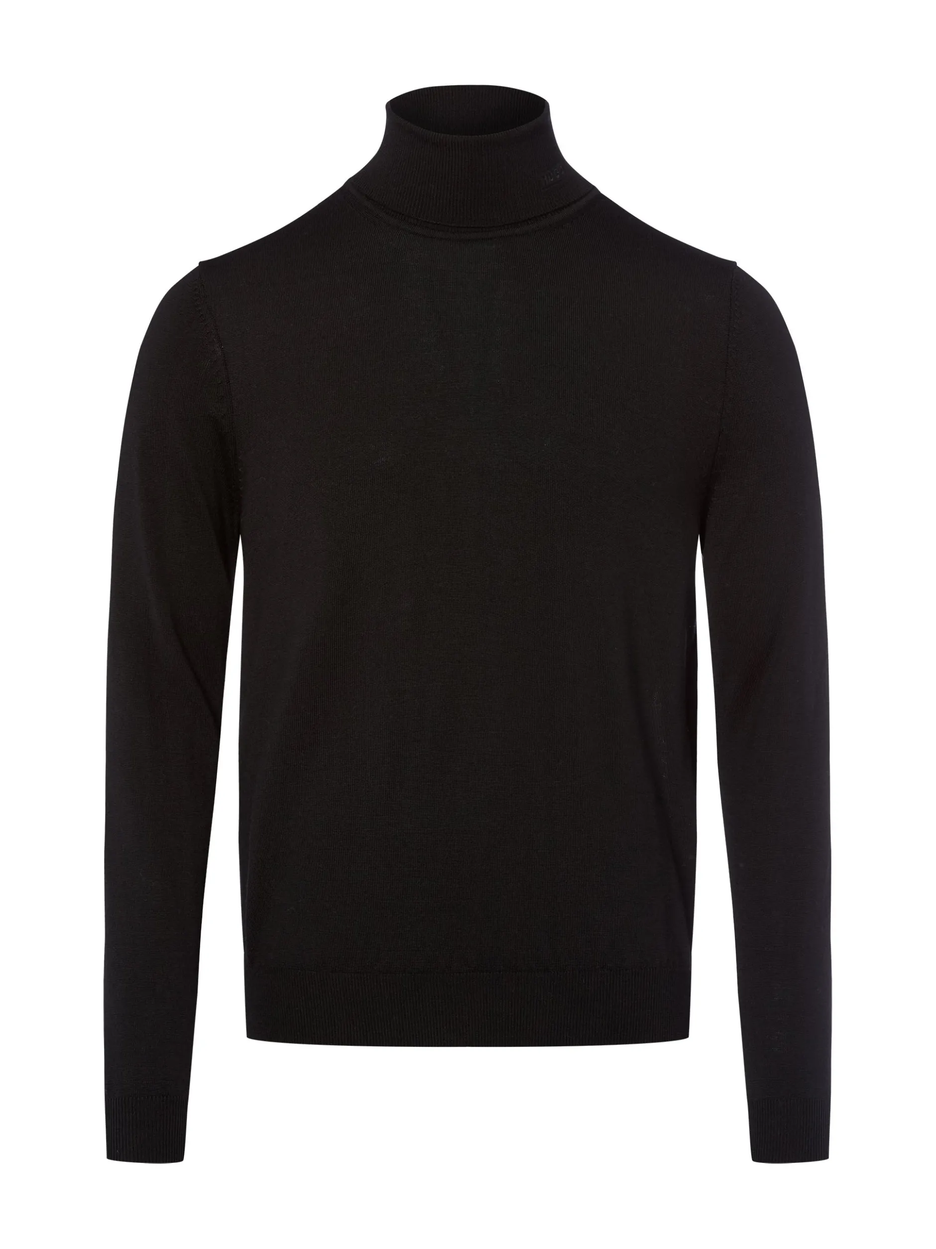 HUGO Herren Strickpullover aus Schurwolle - San Thomas in schwarz