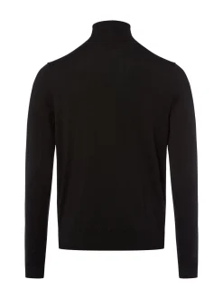 HUGO Herren Strickpullover aus Schurwolle - San Thomas in schwarz