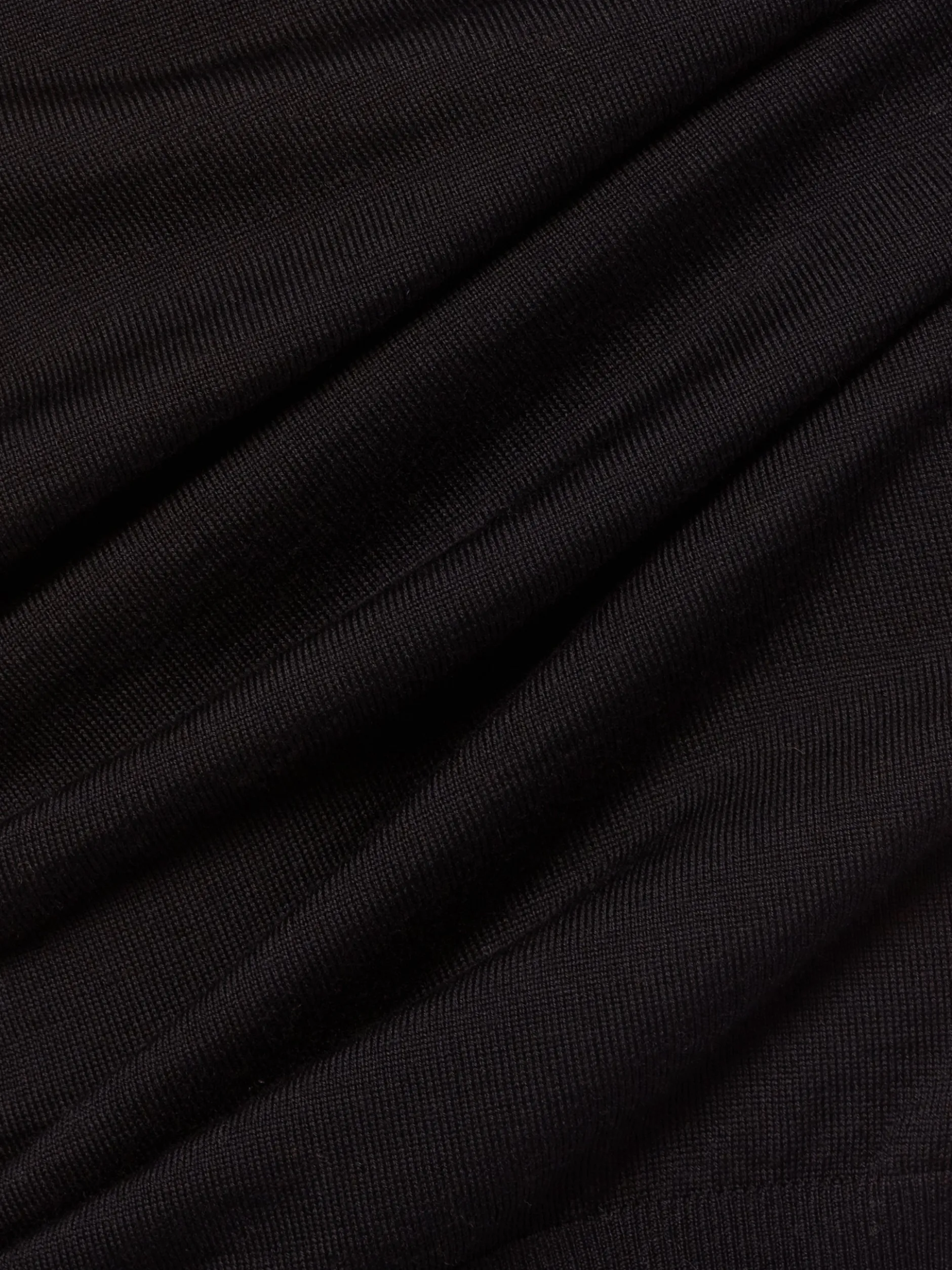 HUGO Herren Strickpullover aus Schurwolle - San Thomas in schwarz