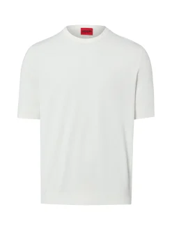 HUGO Herren Strickshirt - San Carl in ecru