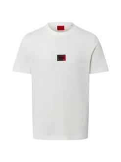 HUGO Herren T-Shirt - Danotie in weiß - Ärmel: kurzarm