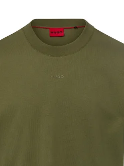 HUGO Herren T-Shirt - Dapolino in oliv - Ärmel: kurzarm