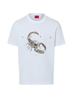 HUGO Herren T-Shirt - Discorb in weiß - Ärmel: kurzarm