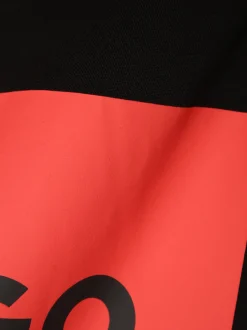 HUGO Herren T-Shirt - Dulive222 in schwarz rot