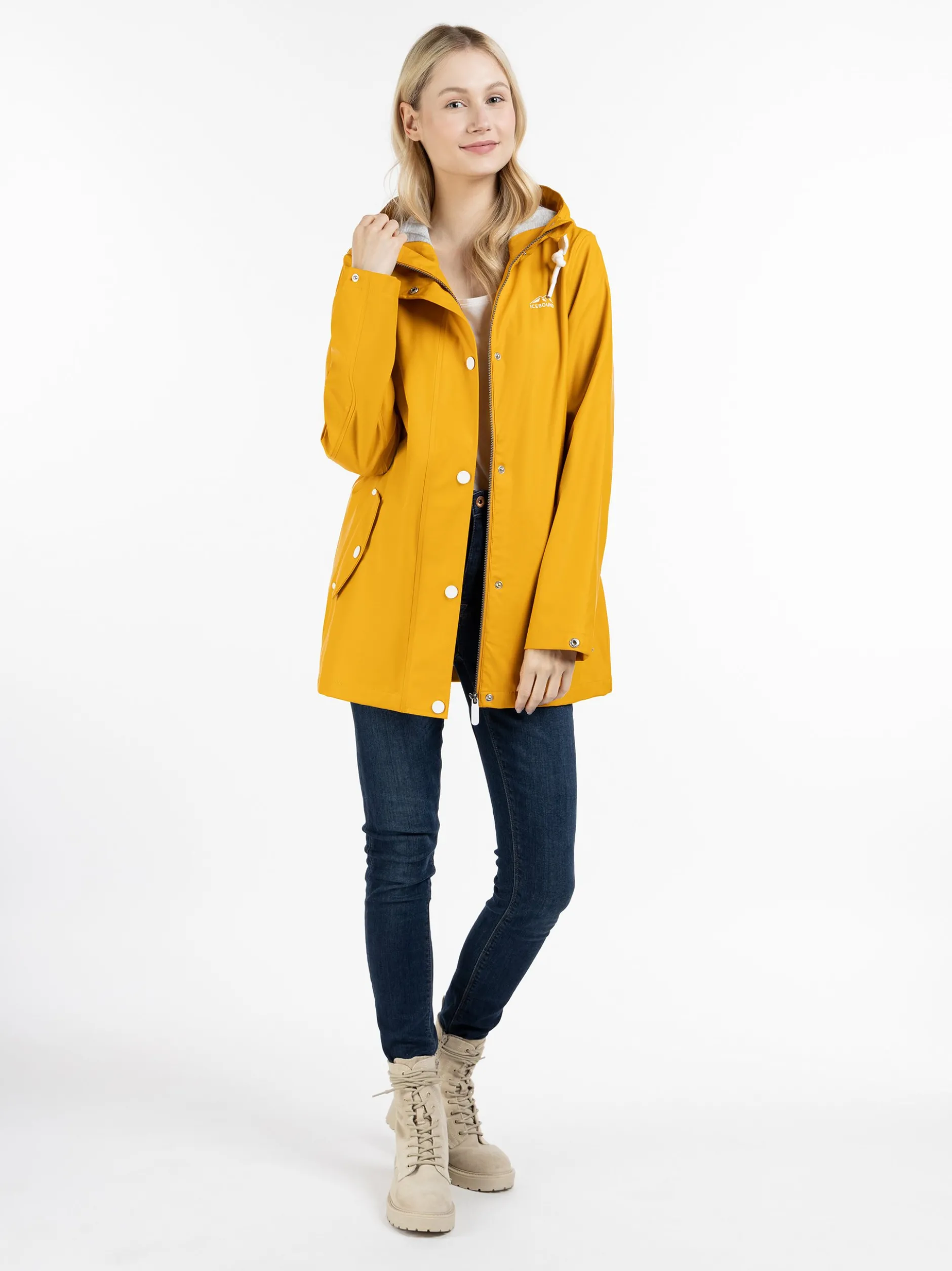 ICEBOUND Damen Regenjacke in gelb