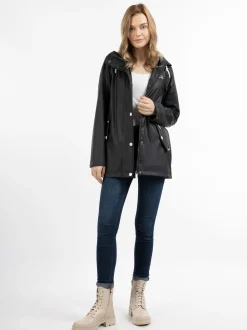 ICEBOUND Damen Regenjacke in schwarz