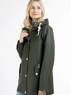 ICEBOUND Damen Regenjacke in oliv