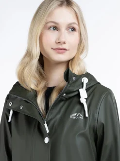 ICEBOUND Damen Regenjacke in oliv