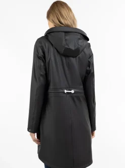 ICEBOUND Damen Regenmantel in schwarz